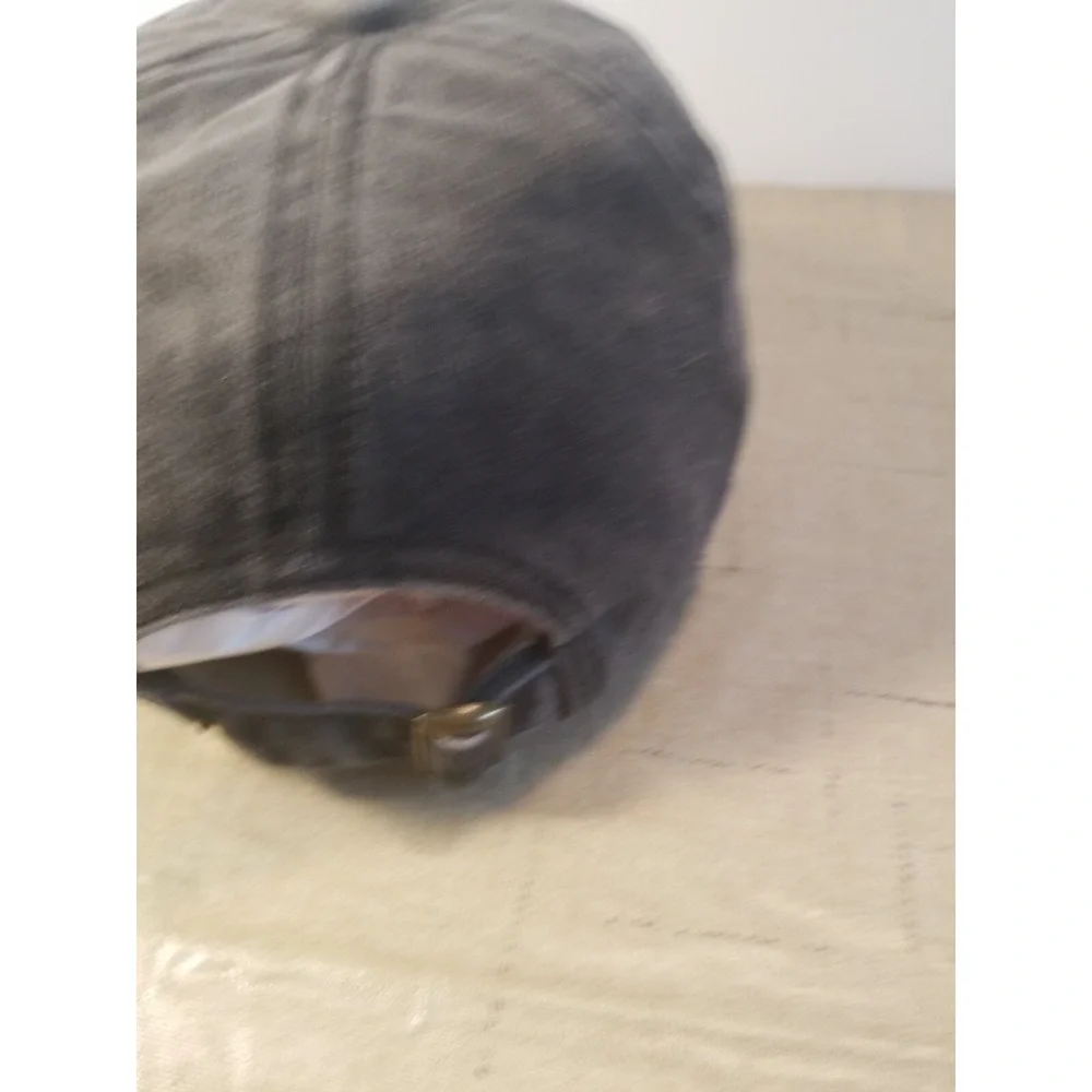 Dog Mom  Women's‎ Gray 100%Cotton Adjustable Hat Distressed Pets - Picture 3 of 9